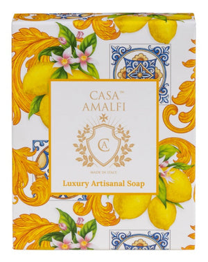 Casa Amalfi Maiolica 3-Soap Set: Yellow
