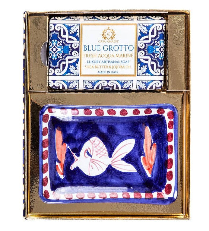 Casa Amalfi Blue Grotto Maiolica Single Gift Box - EMPORIO ITALIANO