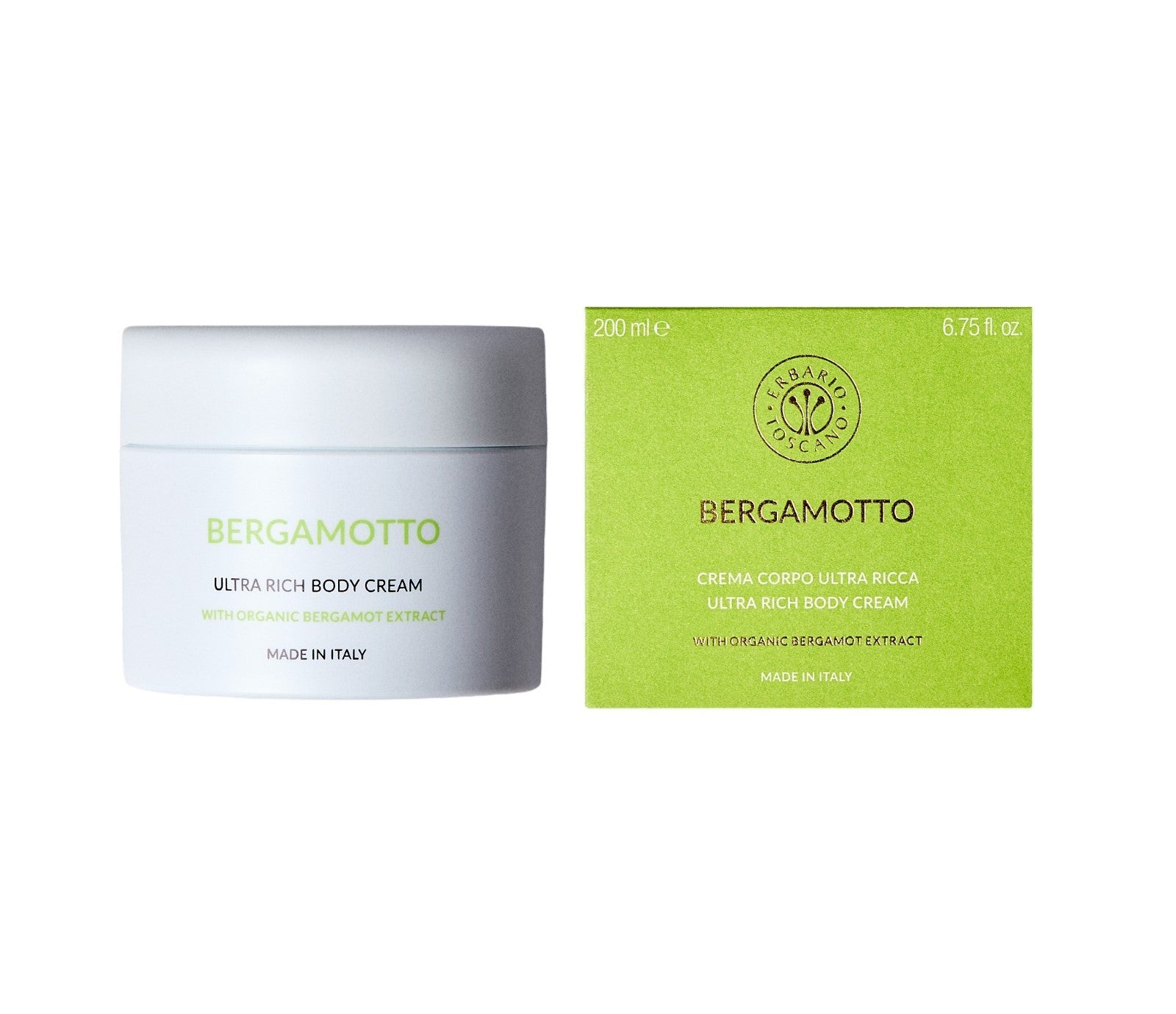 Erbario Toscano Bergamot Ultra Rich Body Cream 200 ml