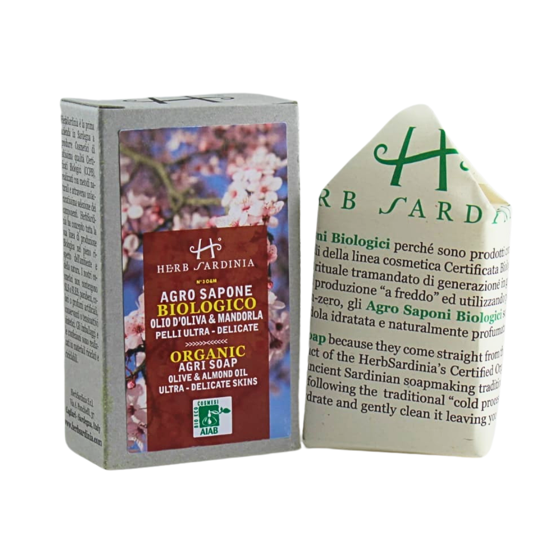 Herb Sardinia Organic Artisanal Agri-Soap Olive Oil & Almond
