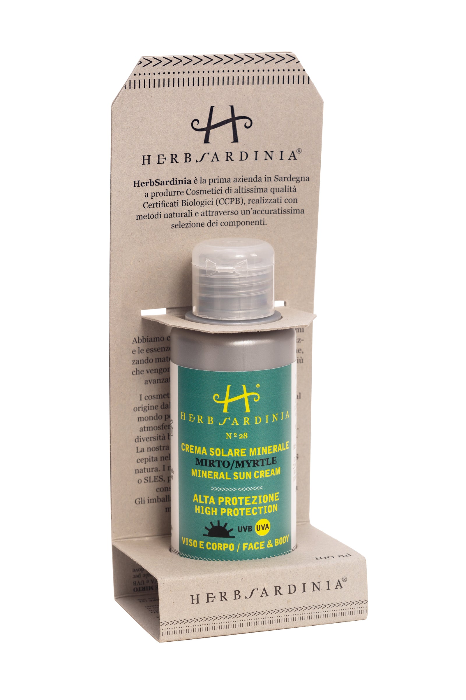 HerbSardinia Organic Mineral Sun Lotion HIGH PROTECTION 100 ml - EMPORIO ITALIANO