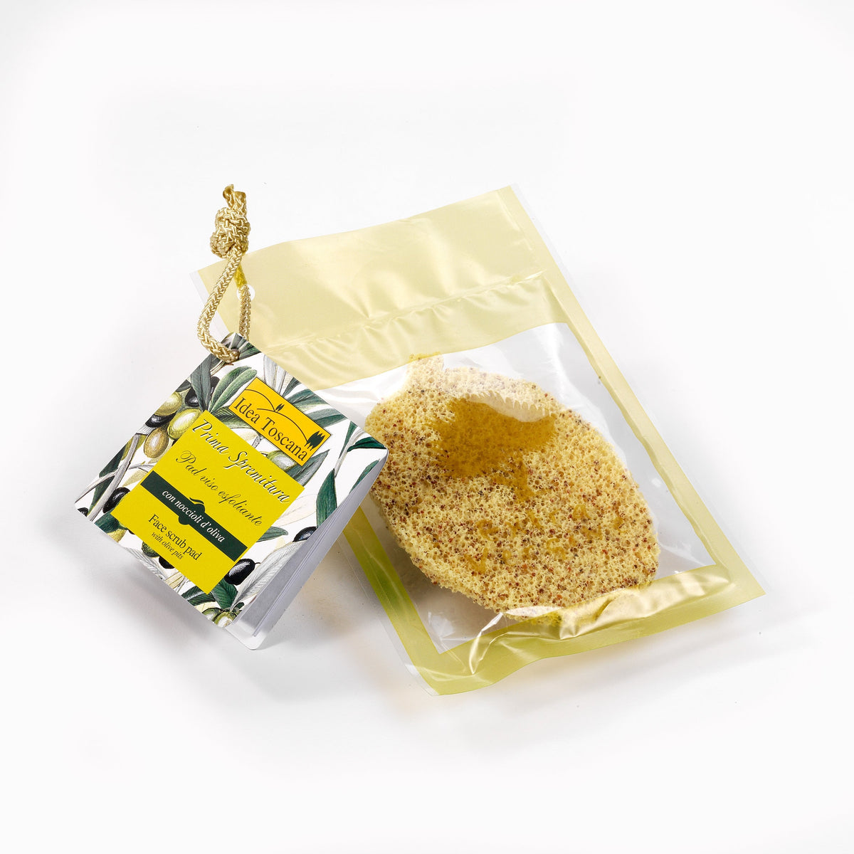 Prima Spremitura Exfoliating Face Pad with Olive Pits