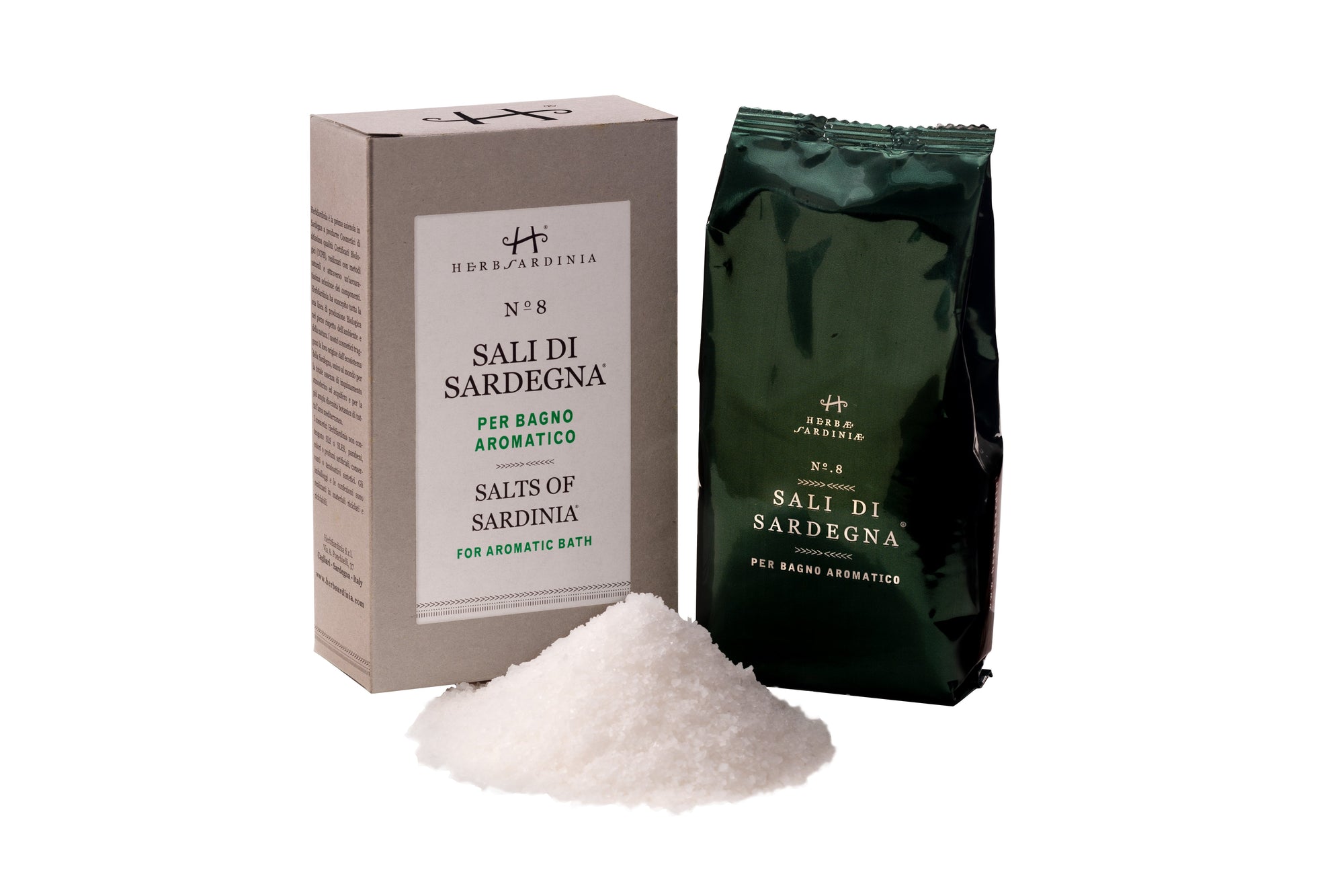 HerbSardinia Certified Organic N°8 "Bath Salts of Sardinia" Bag 500 gr
